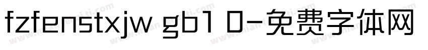 fzfenstxjw gb1 0字体转换